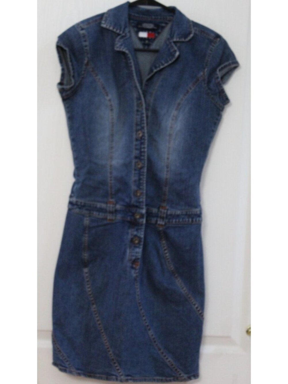 TOMMY JEANS Denim Mini Dress Size Medium Tommy Hilfiger Y2K